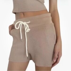 The Range Jumbo Stark Thermal Drawstring Short Size S Black Waffle texture